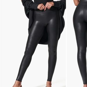 Spanx Faux Leather Leggings size- Petite XS